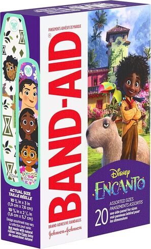Band-Aid Brand Adhesive Bandages for Minor Cuts and Scrapes, Featuring Disney Frozen Characters, Assorted Sizes, 20 Count (Pack of 6) in Kuwait