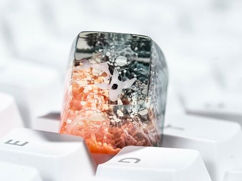 DATKEY خلفية برتقالية وسوداء، أغطية مفاتيح Koi Artisan Keycap، أغطية مفاتيح لوحة المفاتيح Koi الراتنج، أغطية مفاتيح لطيفة، أغطية مفاتيح حرفية، أغطية مفاتيح جمالية، أغطية مفاتيح مخصصة، هدايا Koi لمحبي الألعاب، رجل اللاعب في الذكرى السنوية in Saudi Arabia