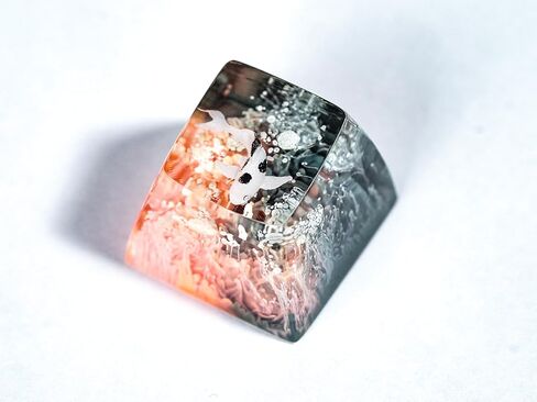 DATKEY خلفية برتقالية وسوداء، أغطية مفاتيح Koi Artisan Keycap، أغطية مفاتيح لوحة المفاتيح Koi الراتنج، أغطية مفاتيح لطيفة، أغطية مفاتيح حرفية، أغطية مفاتيح جمالية، أغطية مفاتيح مخصصة، هدايا Koi لمحبي الألعاب، رجل اللاعب في الذكرى السنوية in Saudi Arabia