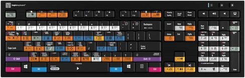 لوحة مفاتيح Logickeyboard مصممة لـ Blender 3D - لوحة مفاتيح PC Nero Slimline - LKB-BLEN-BJPU-US in Kuwait