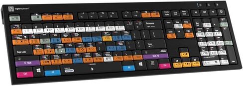 لوحة مفاتيح Logickeyboard مصممة لـ Blender 3D - لوحة مفاتيح PC Nero Slimline - LKB-BLEN-BJPU-US in Kuwait