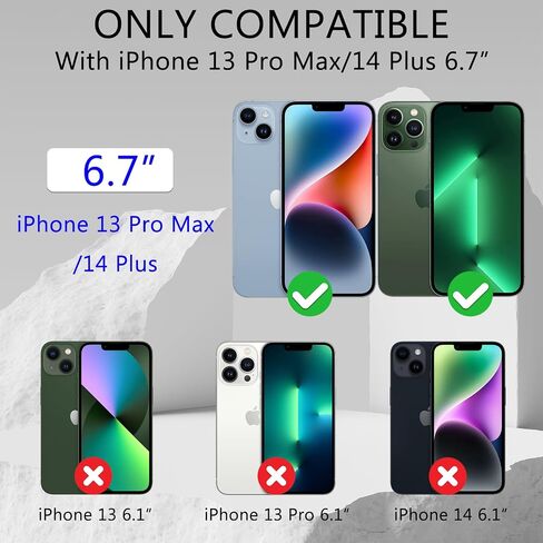 عبوتان من واقي شاشة الخصوصية لهاتف iPhone 13 Pro Max/iPhone 14 Plus مقاس 6.7 بوصة، طبقة زجاجية مقواة مضادة للتجسس ومضادة لبصمات الأصابع وخالية من الفقاعات in Saudi Arabia