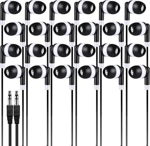 Classroom Earbuds Bulk 50 Pack for Kids School Children Student Boys Girls Toddler Teen and Adult(Mixed Colors) in Saudi Arabia