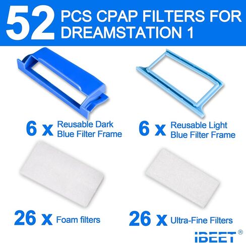 24 قطعة من مرشحات CPAP لمحطة Dream Station2، ومرشحات IBEET لمستلزمات DS 2، تتضمن 4 مرشحات مجمعة لمرشحات DS2، و8 مرشحات فائقة الدقة، و8 مرشحات رغوية in Kuwait