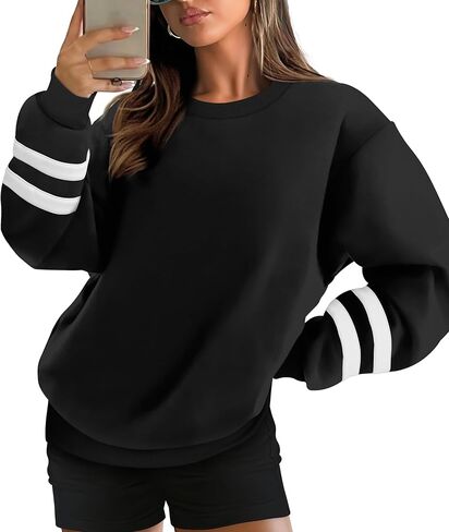 WIHOLL Womens Oversized Sweatshirts Long Sleeve Tops Fall Winter Clothes Crewneck Cozy Outfits Pullover 2024 Fashion in Saudi Arabia