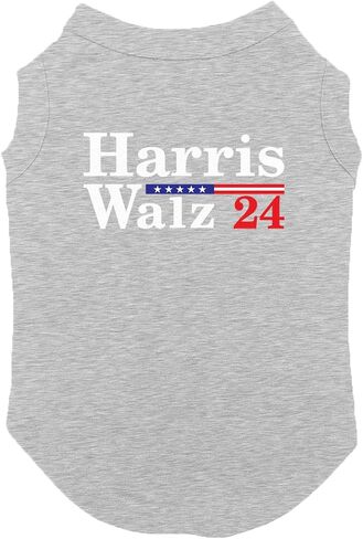 Harris Walz 24 - Vote Democrat Dog Shirt (Royal Blue, Small) in Saudi Arabia