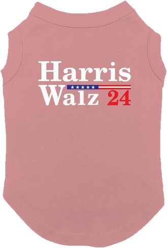 Harris Walz 24 - Vote Democrat Dog Shirt (Royal Blue, Small) in Saudi Arabia