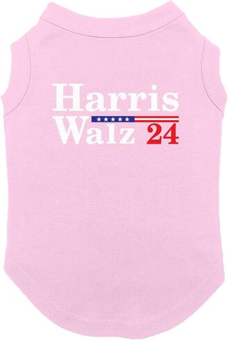 Harris Walz 24 - Vote Democrat Dog Shirt (Royal Blue, Small) in Saudi Arabia