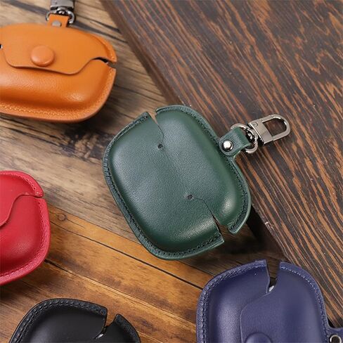 Leather Earphones Case Compatible with JBL Tune Buds, Cute Wireless Bluetooth Shockproof Protector Cover Earphone Charging Box (Black) in Saudi Arabia
