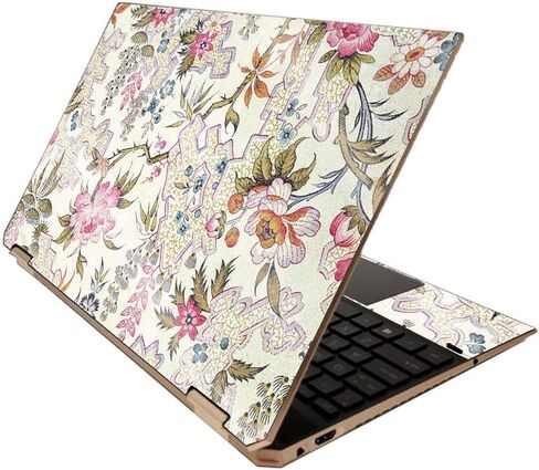 MightySkins Glossy Glitter Skin for HP Spectre x360 15" (2020) - Wheatfield with Cypresses | Protective, Durable High-Gloss Glitter Finish | Easy to Apply and Change Styles | Made in The USA in Saudi Arabia