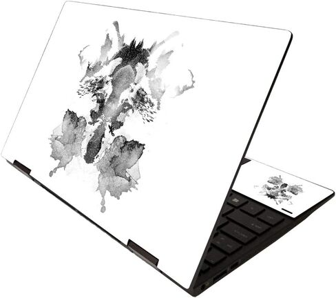 MightySkins Glossy Glitter Skin for HP Envy x360 13" (2020) - Rorschach | Protective, Durable High-Gloss Glitter Finish | Easy to Apply, Remove, and Change Styles | Made in The USA in Saudi Arabia