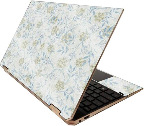 MightySkins Glossy Glitter Skin for HP Spectre x360 15" (2020) - Wheatfield with Cypresses | Protective, Durable High-Gloss Glitter Finish | Easy to Apply and Change Styles | Made in The USA in Saudi Arabia