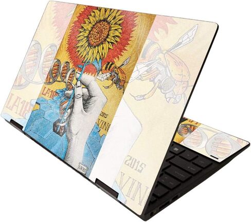 MightySkins Glossy Glitter Skin for HP Envy x360 13" (2020) - Rorschach | Protective, Durable High-Gloss Glitter Finish | Easy to Apply, Remove, and Change Styles | Made in The USA in Saudi Arabia