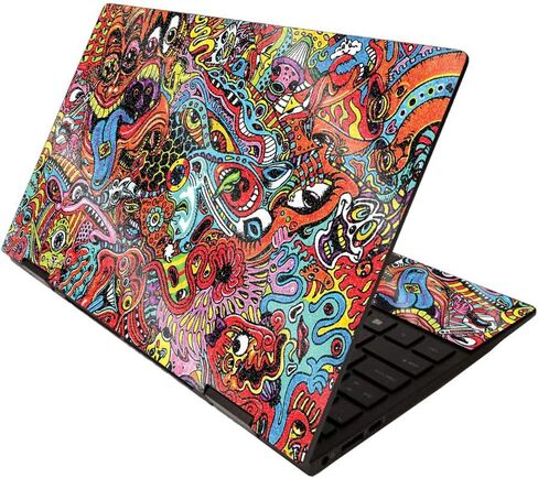 MightySkins Glossy Glitter Skin for HP Envy x360 13" (2020) - Rorschach | Protective, Durable High-Gloss Glitter Finish | Easy to Apply, Remove, and Change Styles | Made in The USA in Saudi Arabia