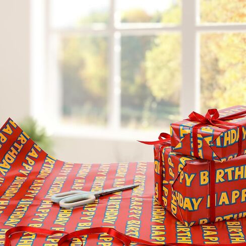 10 Sheet Gift Wrapping Paper for Kids Girls Boys, 20×28inch Folded Wrap Art Paper Bulk for Birthday Baby Shower Holiday Party Decoration Supplies in Saudi Arabia