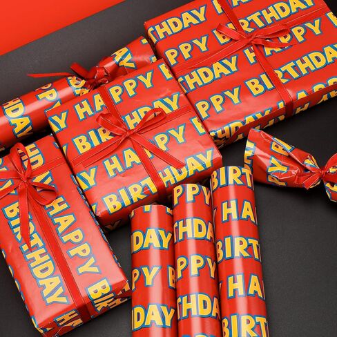 10 Sheet Gift Wrapping Paper for Kids Girls Boys, 20×28inch Folded Wrap Art Paper Bulk for Birthday Baby Shower Holiday Party Decoration Supplies in Saudi Arabia