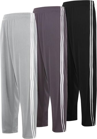 DARESAY 3 Pack: Men’s Athletic Pants with Pockets, Mens Sweatpants, Workout Pants for Men with Pockets (Up to 3XL) in Kuwait