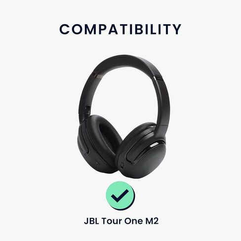 وسائد أذن kwmobile متوافقة مع وسائد أذن JBL Tour One M2 - بديل 2X لسماعات الرأس - ذهبي in Saudi Arabia