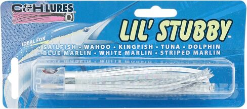 C&H، Lil Stubby Lure، تنورة شارتروز، رأس مسطح، 5.5 بوصة / 14 سم in Kuwait