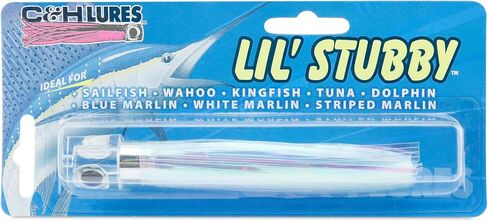 C&H، Lil Stubby Lure، تنورة شارتروز، رأس مسطح، 5.5 بوصة / 14 سم in Kuwait