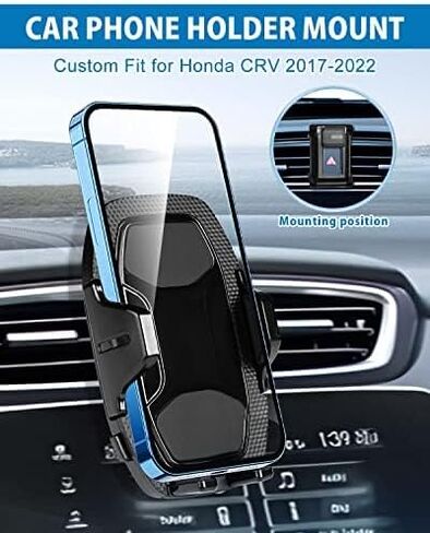 Cartist Car Phone Holder Mount Compatible with CR-V CRV 2017-2022 Accessories Adjustable Air Vent Mount Hands Free Holder Cradle Compatiable with All Smartphones in Saudi Arabia