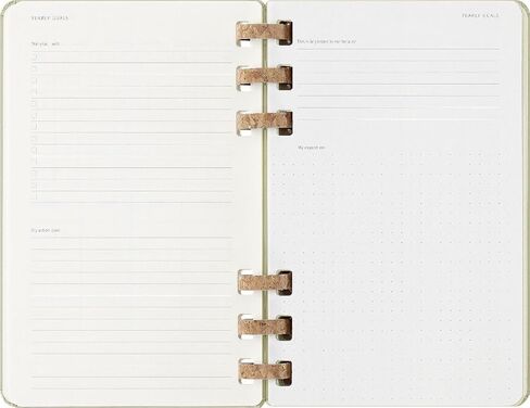 Moleskine Spiral 12 شهرًا 2024-2025 مخطط العام الأكاديمي، غطاء صلب، كبير (5 بوصة × 8.25 بوصة)، كيوي، 200 صفحة in Kuwait