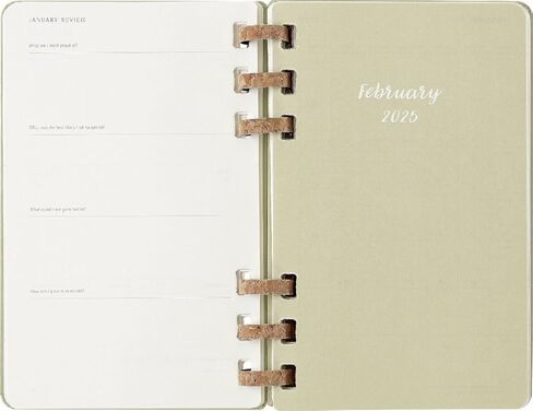 Moleskine Spiral 12 شهرًا 2024-2025 مخطط العام الأكاديمي، غطاء صلب، كبير (5 بوصة × 8.25 بوصة)، كيوي، 200 صفحة in Kuwait