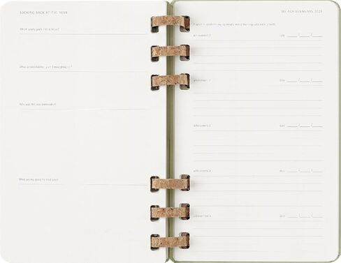 Moleskine Spiral 12 شهرًا 2024-2025 مخطط العام الأكاديمي، غطاء صلب، كبير (5 بوصة × 8.25 بوصة)، كيوي، 200 صفحة in Kuwait
