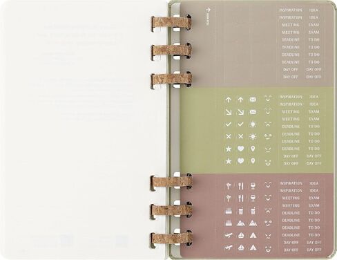 Moleskine Spiral 12 شهرًا 2024-2025 مخطط العام الأكاديمي، غطاء صلب، كبير (5 بوصة × 8.25 بوصة)، كيوي، 200 صفحة in Kuwait