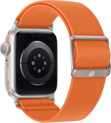 Braided Bands Compatible with Apple Watch Band 49 46 45 44 42 41 40 38mm Women Men Stretchy Solo Loop Nylon Strap for iWatch Ultra 2 SE Series 10 9 8 7 6 5 4 (42/44/45/46/49, Black) in Kuwait