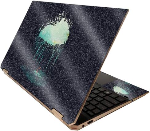 MightySkins Glossy Glitter Skin for HP Spectre x360 15" (2020) - Deep in The Forest | Protective, Durable High-Gloss Glitter Finish | Easy to Apply, Remove, and Change Styles | Made in The USA in Saudi Arabia