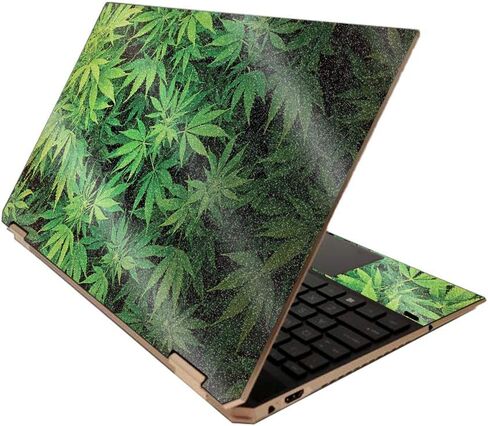 MightySkins Glossy Glitter Skin for HP Spectre x360 15" (2020) - Sticky Icky Icky | Protective, Durable High-Gloss Glitter Finish | Easy to Apply, Remove, and Change Styles | Made in The USA in Saudi Arabia