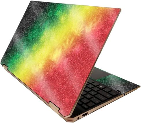 MightySkins Glossy Glitter Skin for HP Spectre x360 15" (2020) - Sticky Icky Icky | Protective, Durable High-Gloss Glitter Finish | Easy to Apply, Remove, and Change Styles | Made in The USA in Saudi Arabia