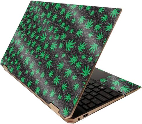 MightySkins Glossy Glitter Skin for HP Spectre x360 15" (2020) - Sticky Icky Icky | Protective, Durable High-Gloss Glitter Finish | Easy to Apply, Remove, and Change Styles | Made in The USA in Saudi Arabia