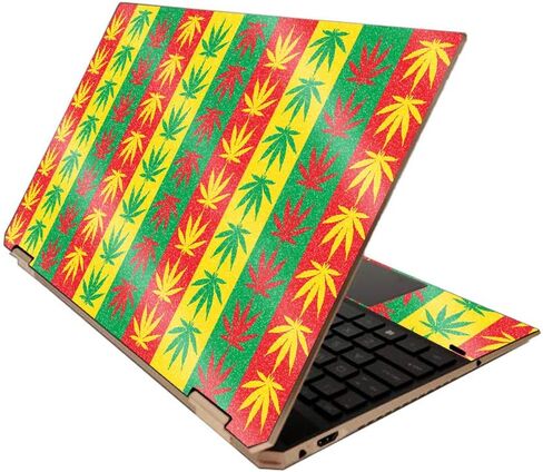 MightySkins Glossy Glitter Skin for HP Spectre x360 15" (2020) - Sticky Icky Icky | Protective, Durable High-Gloss Glitter Finish | Easy to Apply, Remove, and Change Styles | Made in The USA in Saudi Arabia