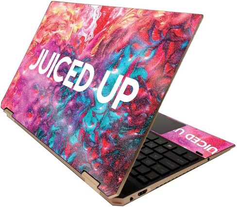 MightySkins Glossy Glitter Skin for HP Spectre x360 15" (2020) - Retro Controllers 3 | Protective, Durable High-Gloss Glitter Finish | Easy to Apply, Remove, and Change Styles | Made in The USA in Saudi Arabia