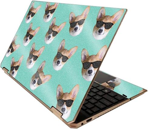 MightySkins Glossy Glitter Skin for HP Spectre x360 15" (2020) - Retro Controllers 3 | Protective, Durable High-Gloss Glitter Finish | Easy to Apply, Remove, and Change Styles | Made in The USA in Saudi Arabia