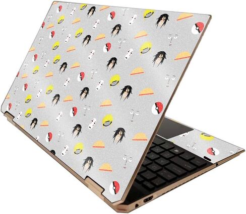 MightySkins Glossy Glitter Skin for HP Spectre x360 15" (2020) - Retro Controllers 3 | Protective, Durable High-Gloss Glitter Finish | Easy to Apply, Remove, and Change Styles | Made in The USA in Saudi Arabia
