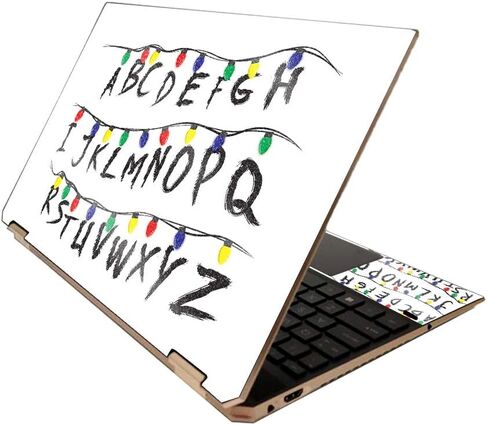 MightySkins Glossy Glitter Skin for HP Spectre x360 15" (2020) - Retro Controllers 3 | Protective, Durable High-Gloss Glitter Finish | Easy to Apply, Remove, and Change Styles | Made in The USA in Saudi Arabia