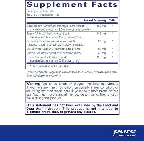 Pure Encapsulations PhytoBalance II | Supports Healthy Estrogen and Progesterone Activity & Reduces Hot Flashes | 120 Capsules in Saudi Arabia