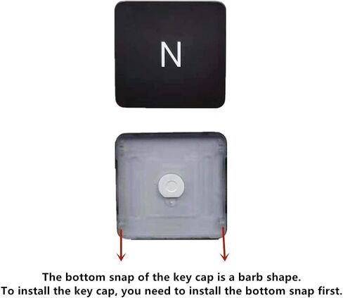 Replacement Individual N Key Cap and Hinges are Applicable for MacBook Pro 13&16inch Model A1989 A1990 and for MacBook Air Model A1932 Keyboard to Replace The N Keycap and Hinge in Saudi Arabia