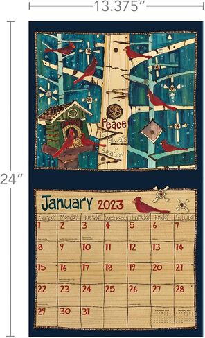 LANG Painted Peace 2025 Wall Calendar (25991002002) in Saudi Arabia