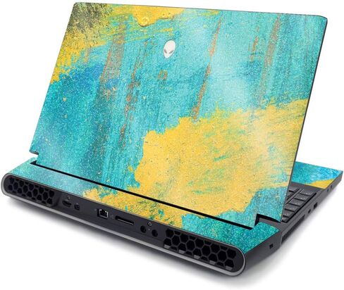 MightySkins Skin for Alienware AREA-51M R2 (2020) - Abstract Black | Protective, Durable, and Unique Vinyl Decal wrap Cover | Easy to Apply, Remove, and Change Styles | Made in The USA in Saudi Arabia