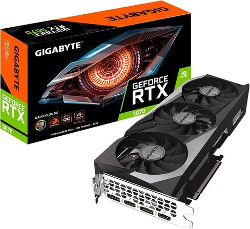GIGABYTE GeForce RTX 3070 Gaming OC 8G (REV2.0) Graphics Card, 3X WINDFORCE Fans, LHR, 8GB 256-bit GDDR6, GV-N3070GAMING OC-8GD REV2.0 Video Card (Renewed) in Saudi Arabia