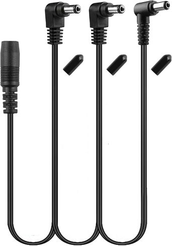 Mr.Power 1to 3 Way DC Daisy Chain كابل الطاقة الفاصل الحبل / يؤدي لتأثيرات الجيتار دواسة محول التيار الكهربائي التوصيل (كابل 3 اتجاهات) in Kuwait