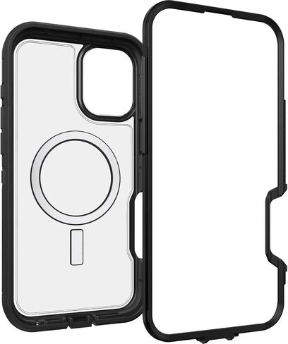 حافظة OtterBox iPhone 16 Plus Defender Series XT الشفافة - الجانب الداكن in Saudi Arabia