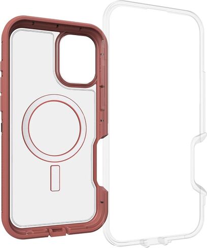 حافظة OtterBox iPhone 16 Plus Defender Series XT الشفافة - الجانب الداكن in Saudi Arabia