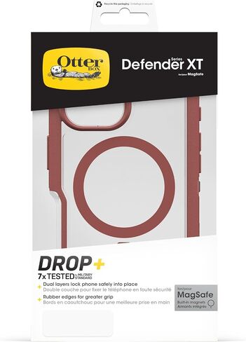 حافظة OtterBox iPhone 16 Plus Defender Series XT الشفافة - الجانب الداكن in Saudi Arabia