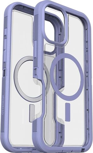 حافظة OtterBox iPhone 16 Plus Defender Series XT الشفافة - الجانب الداكن in Saudi Arabia