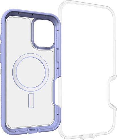 حافظة OtterBox iPhone 16 Plus Defender Series XT الشفافة - الجانب الداكن in Saudi Arabia